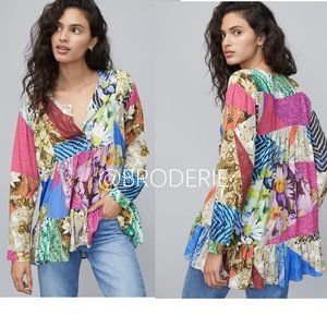 NWT Anthropologie Risa Floral Tunic